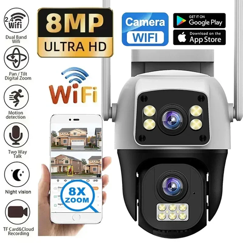 Smart Home Camera Ezviz - 8 МП 4G SIM Wi-Fi камера