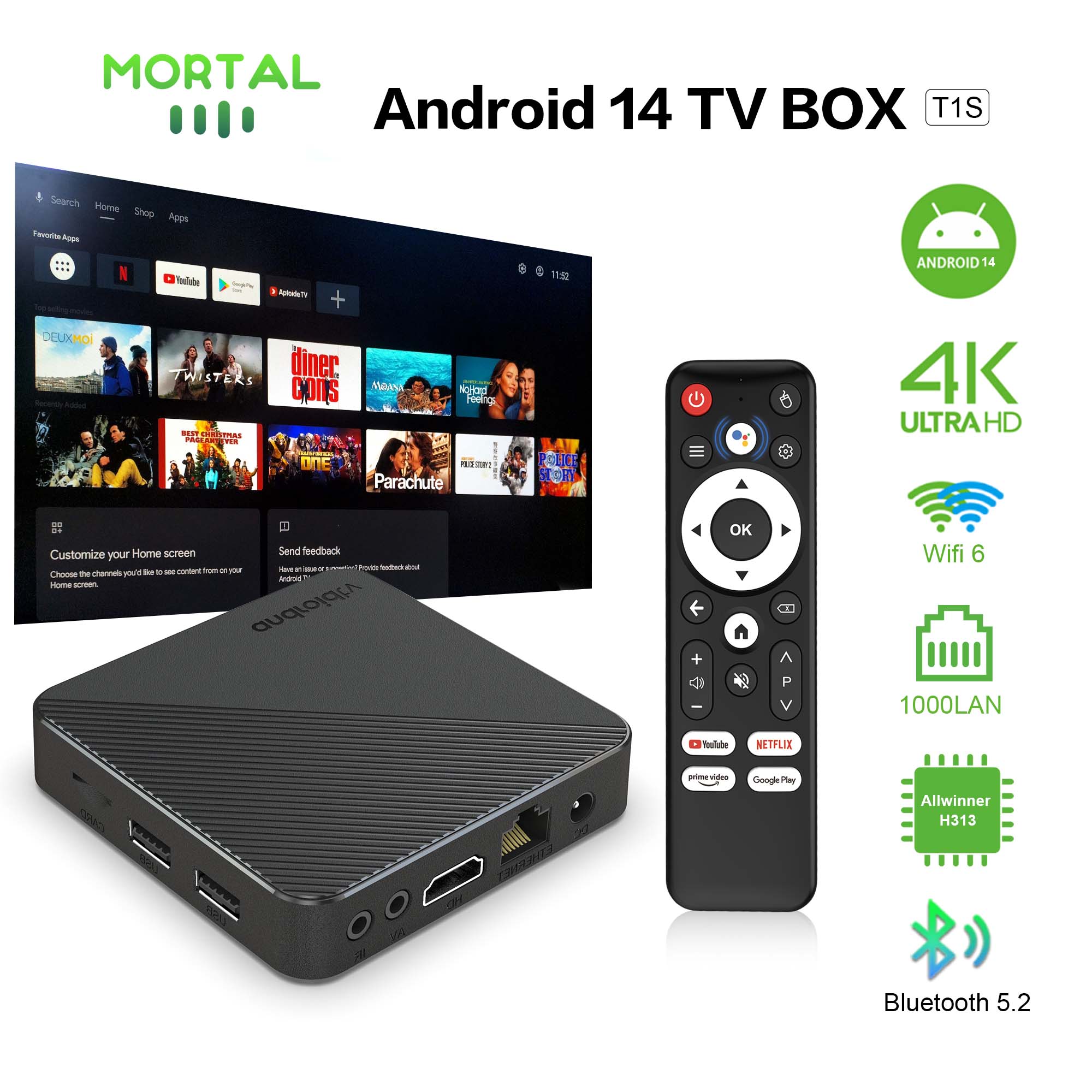 Smart Home Plus - Android14 Умный домашний кинотеатр TV Box
