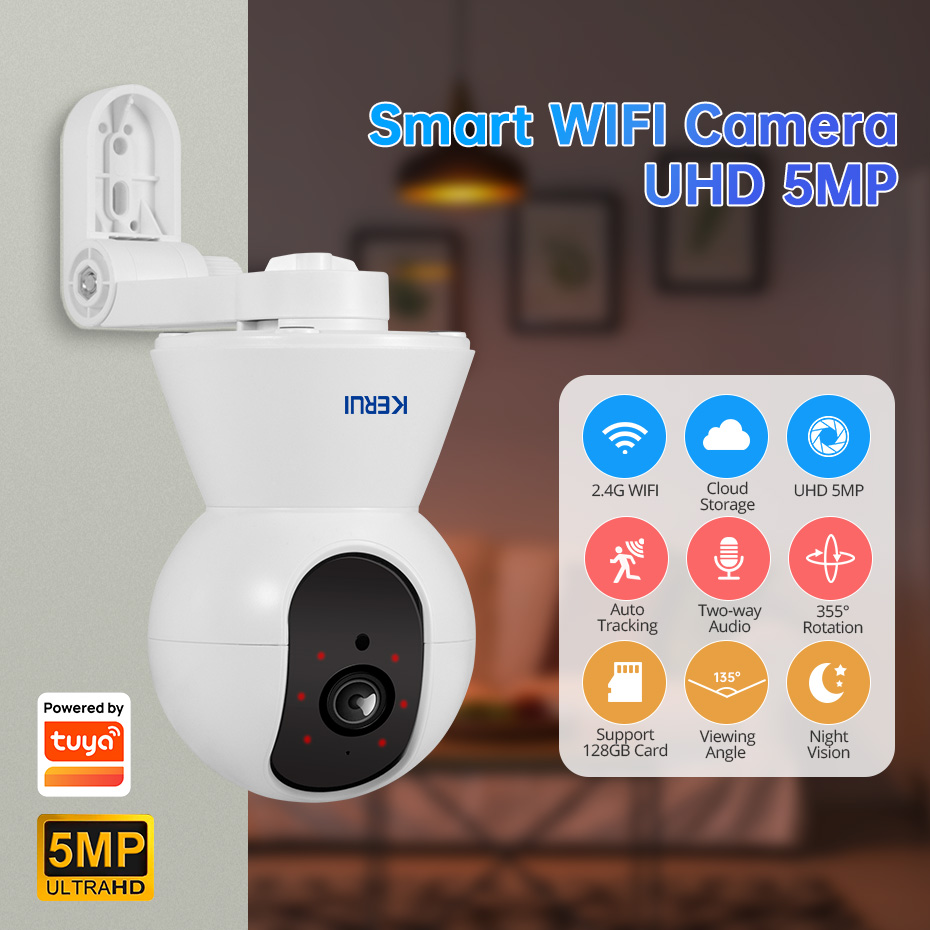 KERUI 4K 8MP Tuya Smart Mini W – обзор и цена Smart Home Camera Ezviz