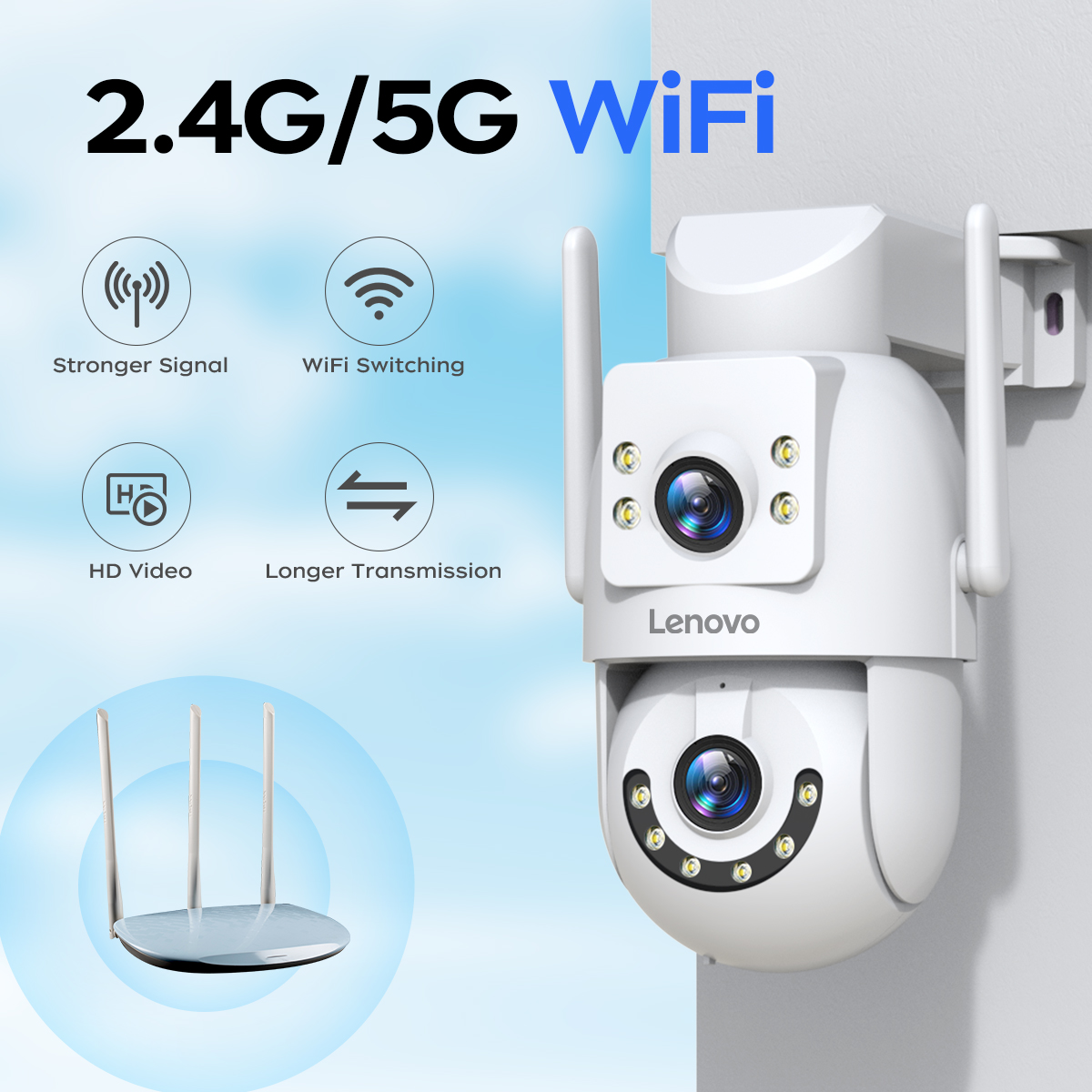 Lenovo HD PTZ-камера для улицы – обзор и цена Smart Home Camera Ezviz
