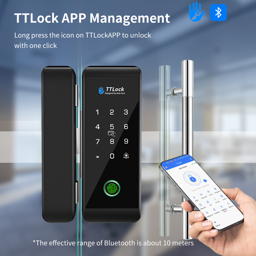 Умный стеклянный замок TTLOCK  – обзор и цена Smart Home Door Lock
