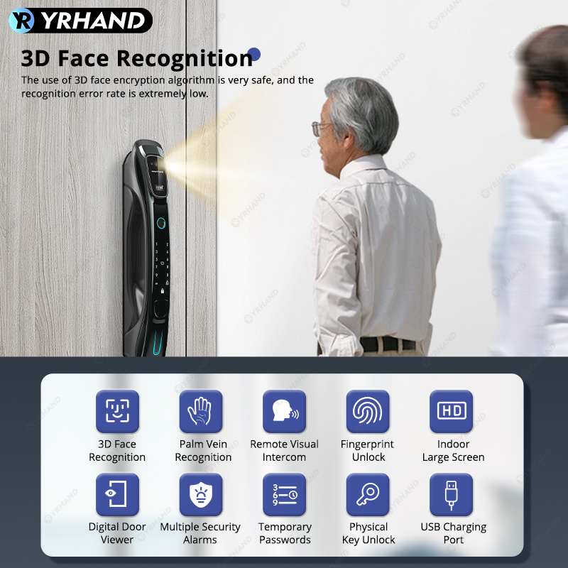 Умный замок с 3D-распознавание – обзор и цена Smart Home Door Lock